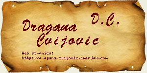 Dragana Cvijović vizit kartica